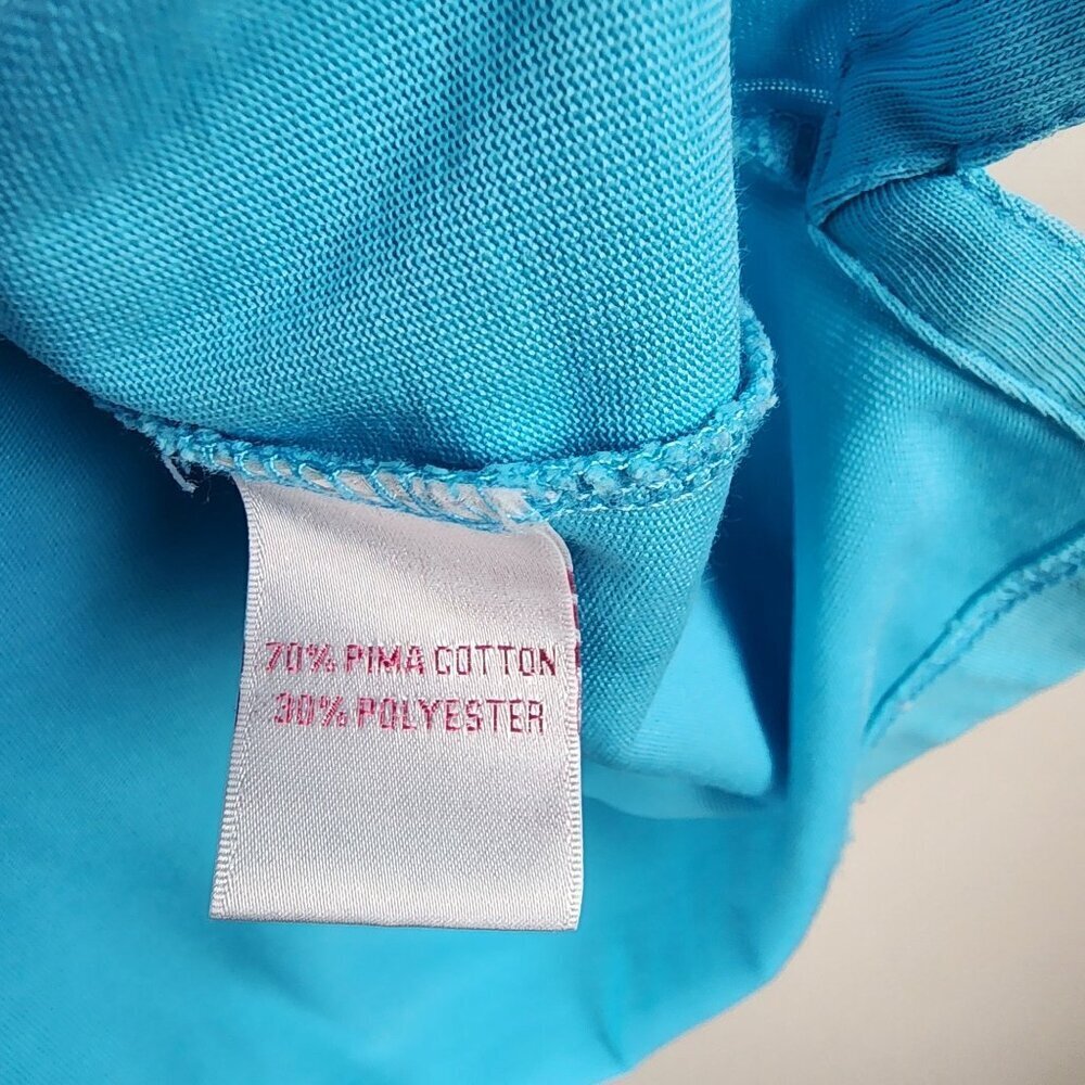 Masters Magnolia Lane Collection sz S performance polo shirt Blue logo - Picture 6 of 7